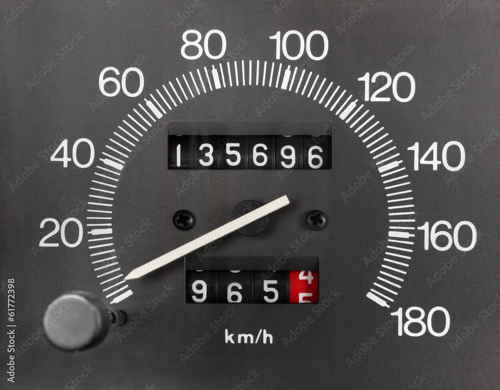Automobile Analogue Speedometer and Odometer Automobile Analogue Speedometer and Odometer