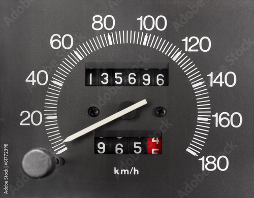 Automobile Analogue Speedometer and Odometer