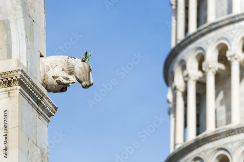 Closeup sculpture Pisa