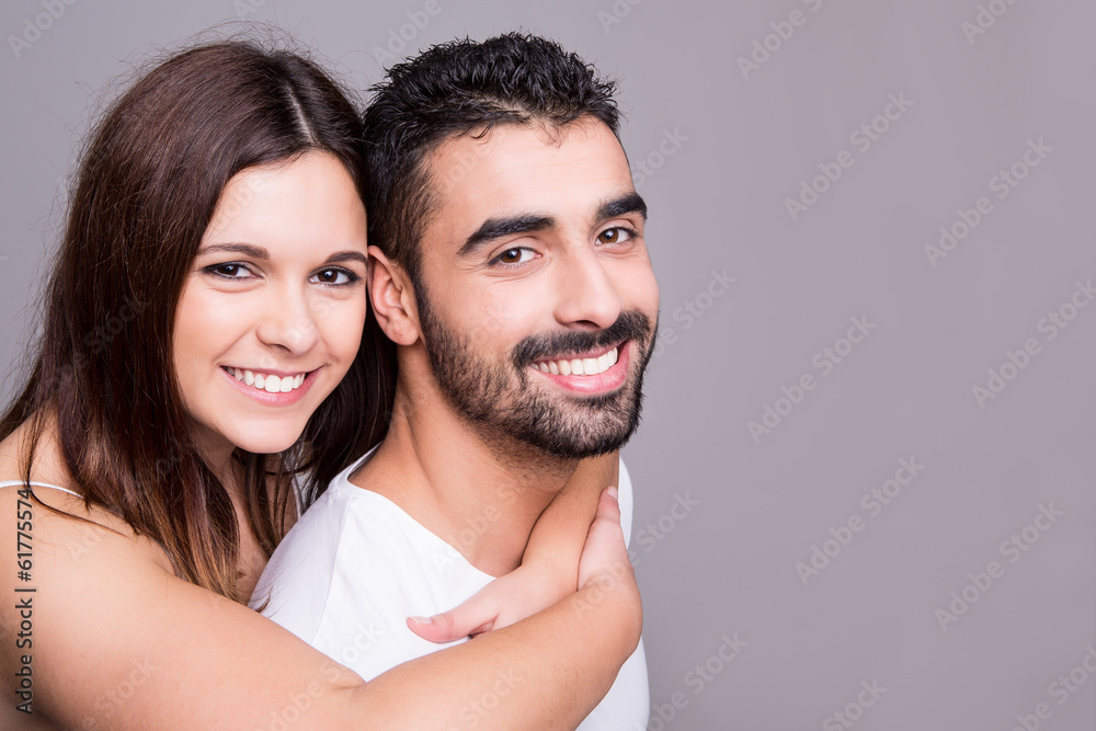Portrait of a funny couple Portrait of a funny couple
