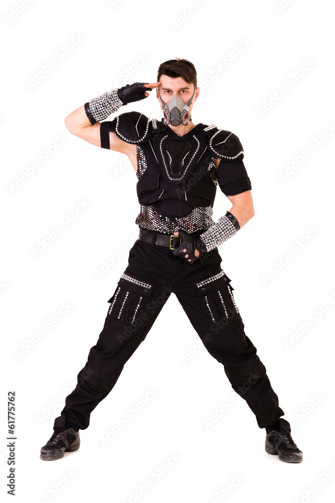 modern soldier dancer showing some movements modern soldier dancer showing some movements