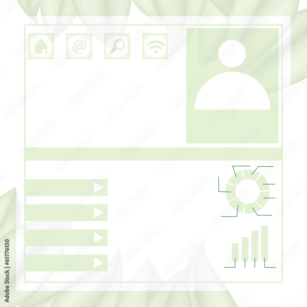 Website Design environmental green theme