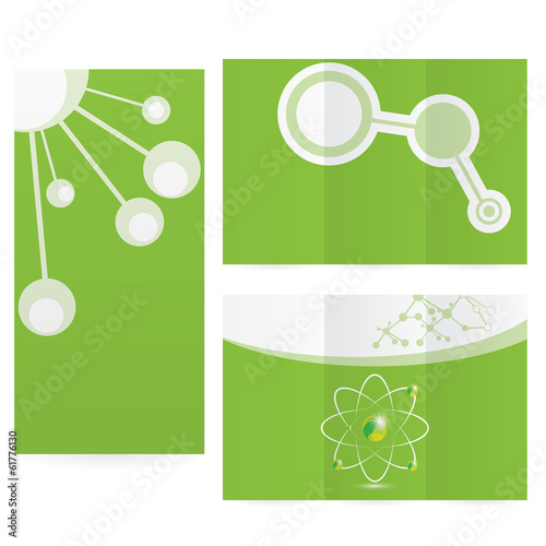 Abstract molecule science background design