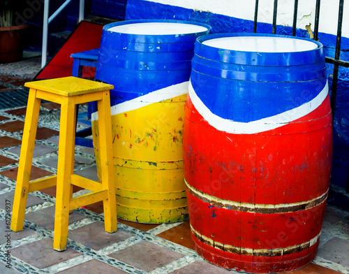 Bunte kleine Bodega in der Altstadt von Marbella , Spanien