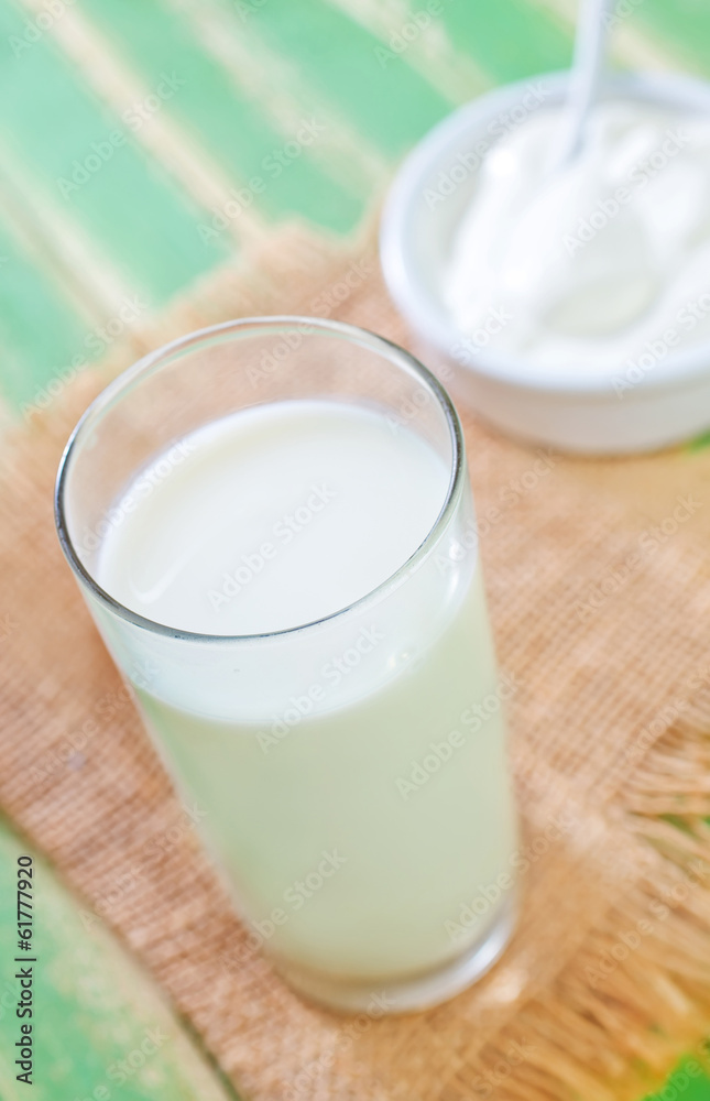 milk and yogurt milk and yogurt