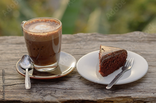 cake and coffee