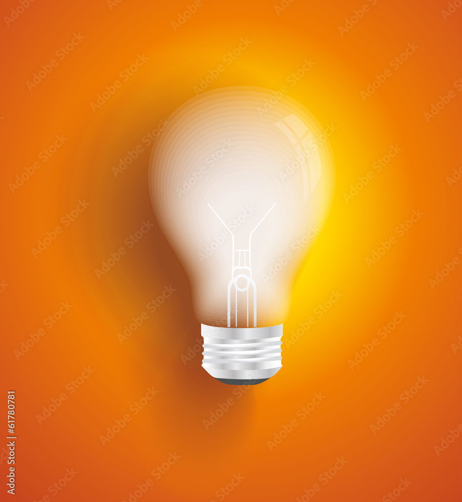 Creative light bulb. Creative light bulb.