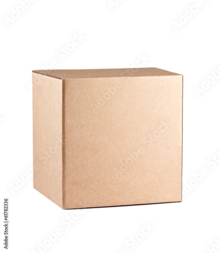 Square box isolated on white