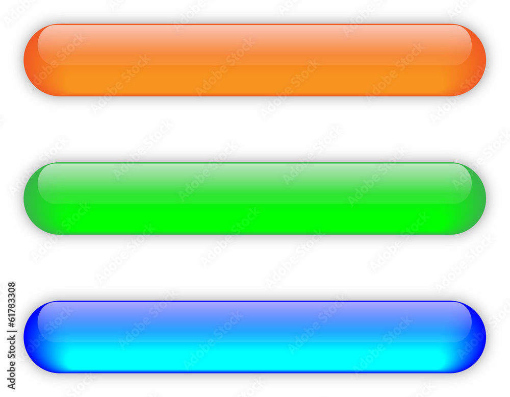 Shiny Glossy Glass Buttons Collection for Website Webpage Vector Shiny Glossy Glass Buttons Collection for Website Webpage Vector