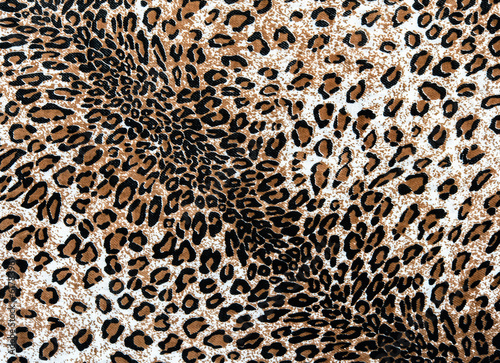 The fabric on striped leopard