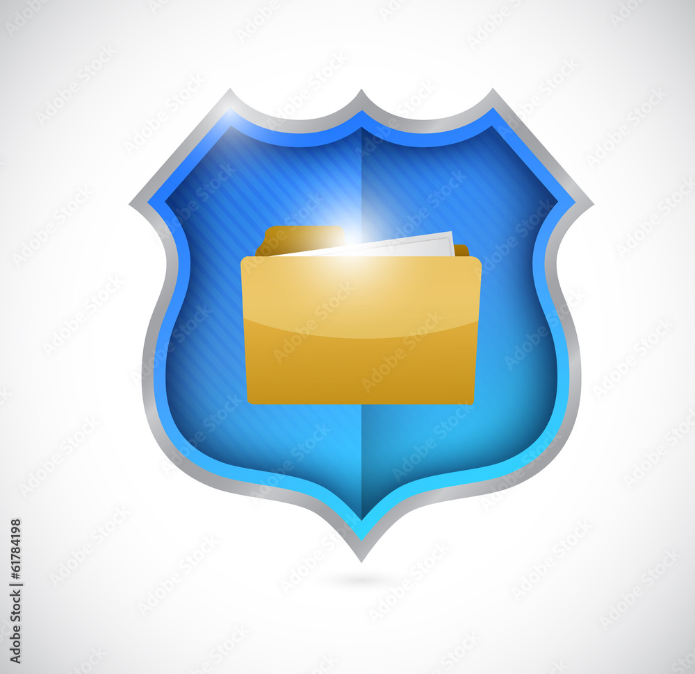 secure documents shield illustration design secure documents shield illustration design