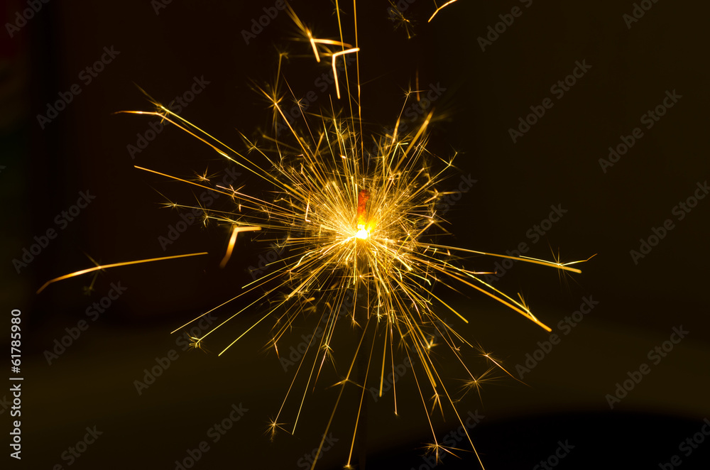 Obraz premium yellow sparkler