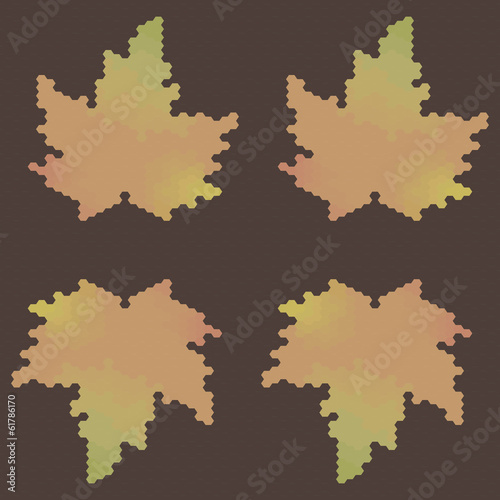 Illustration of autumn leaves