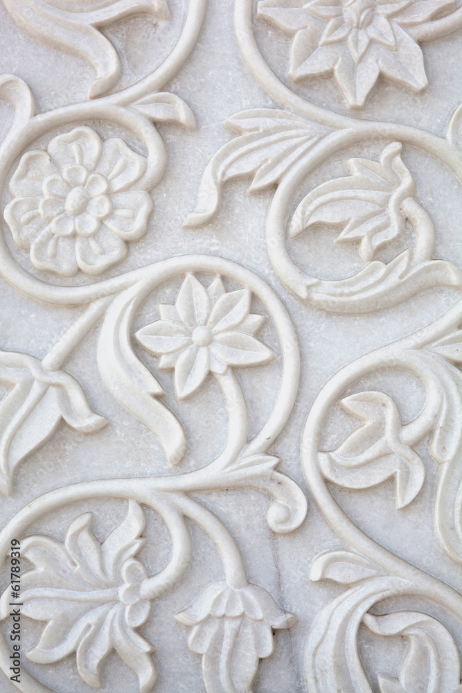 White marble detail