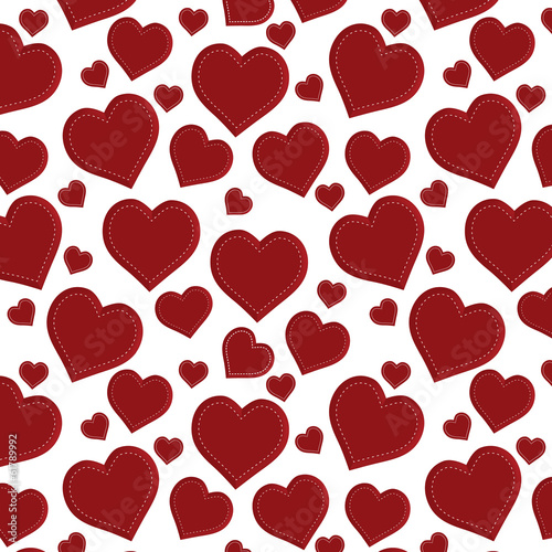 Seamless heart background pattern photo