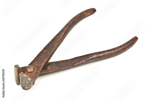 old rusty pliers