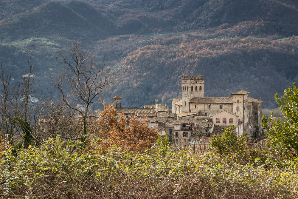 Old castle of Roviano, Italy