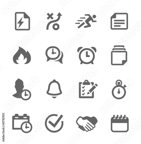 Planing and organization icons