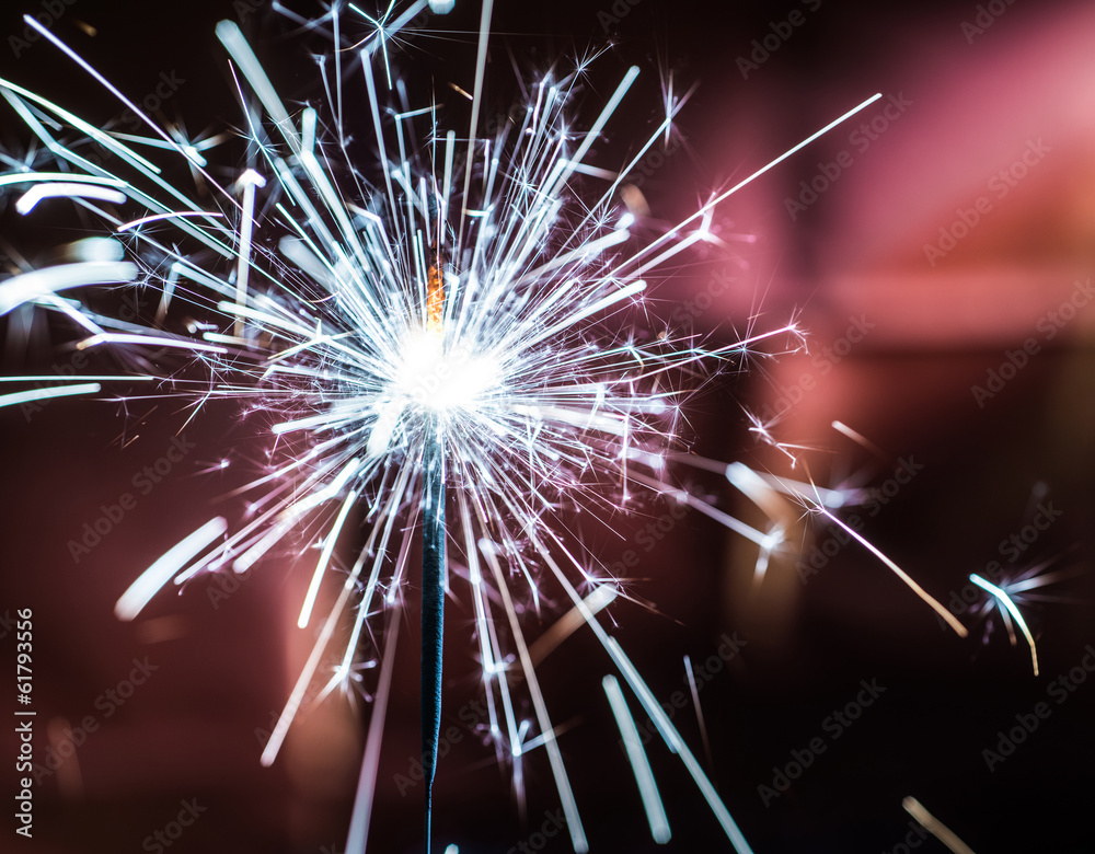 Fototapeta premium Red Background Party Sparkler