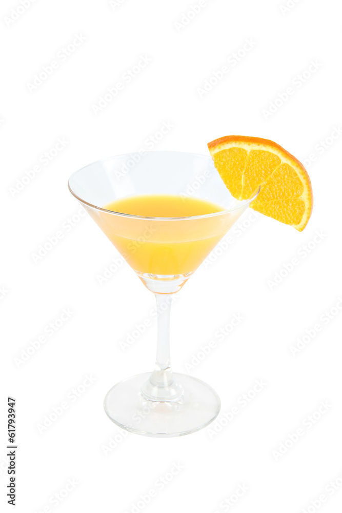 Glass with oranges juice isolated. Glass with oranges juice isolated.