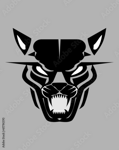 tribalistic wild cat head photo