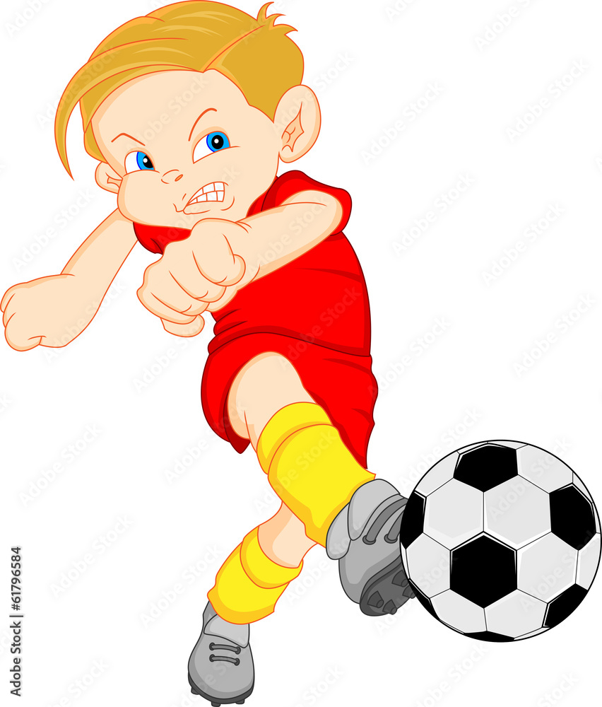 boy cartoon soccer player boy cartoon soccer player