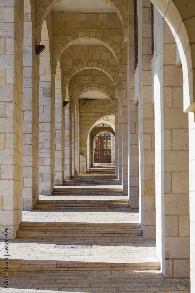 Colonnade in Jerusalem.