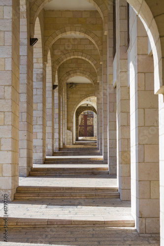 Colonnade in Jerusalem. © suprunvitaly