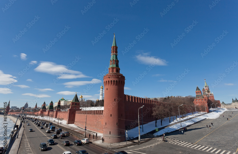 Obraz premium Russia, Moscow, view to the Moscow Kremlin