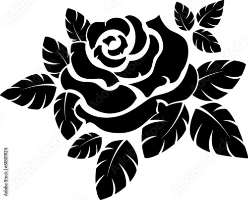 Rose silhouette #61801924