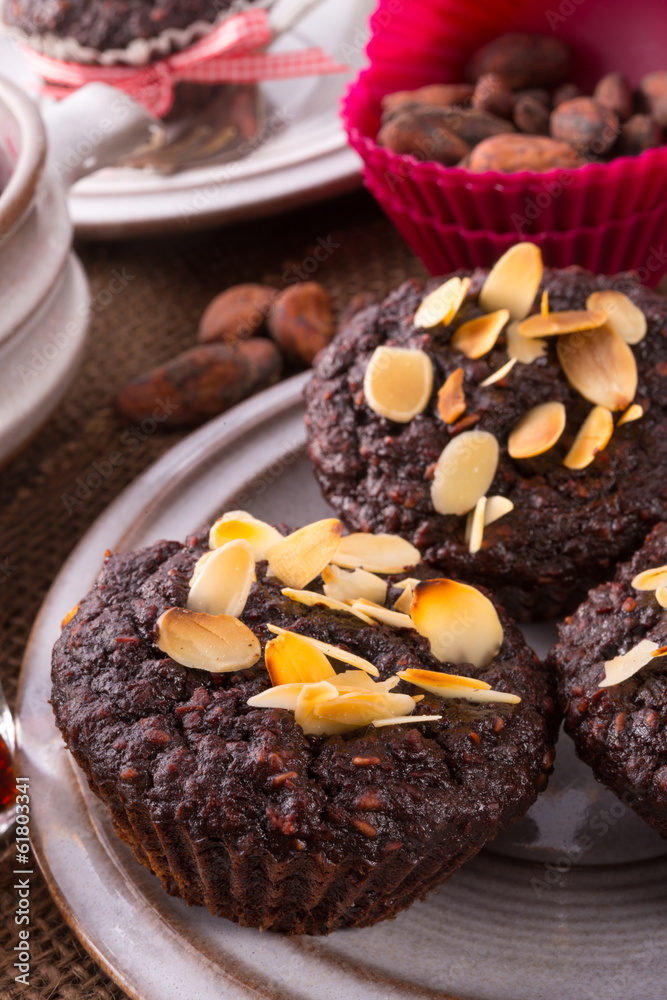 Fototapeta premium oatmeal of muffin