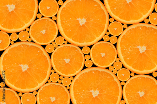 orange background