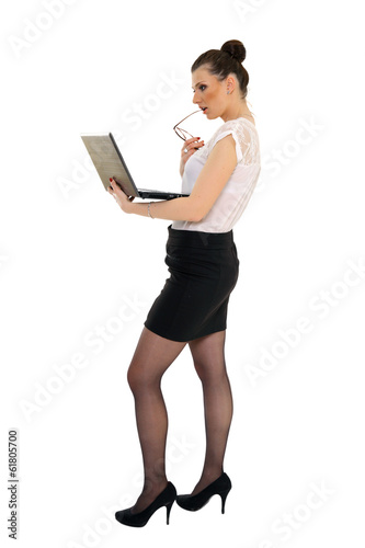 Kobieta z Laptopem