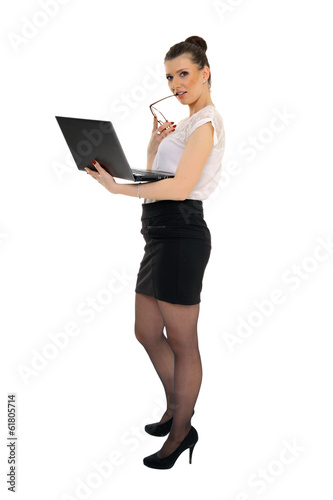 Kobieta z Laptopem