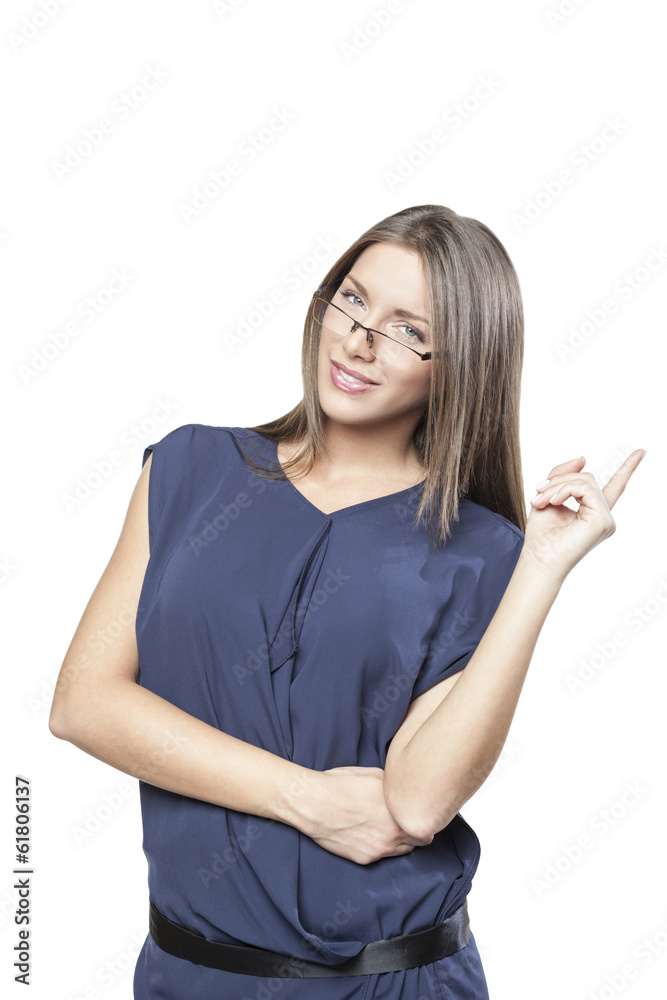 Beautiful women wearing glasses isolated on white background Beautiful women wearing glasses isolated on white background