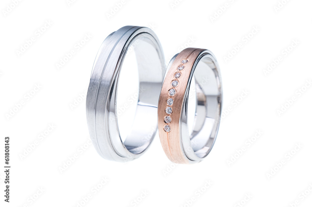 White Gold Wedding Bands White Background White Gold Wedding Bands White Background