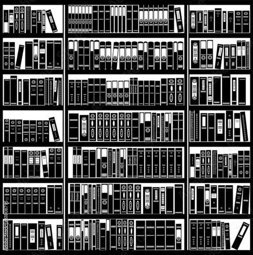 Bookcase full of books