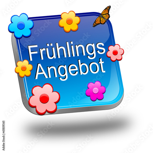 Frühlings Angebot Button