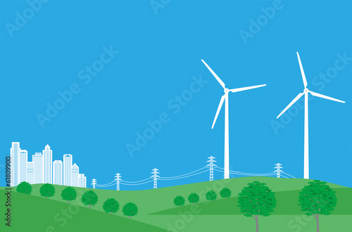 クリーンエネルギー風力発電