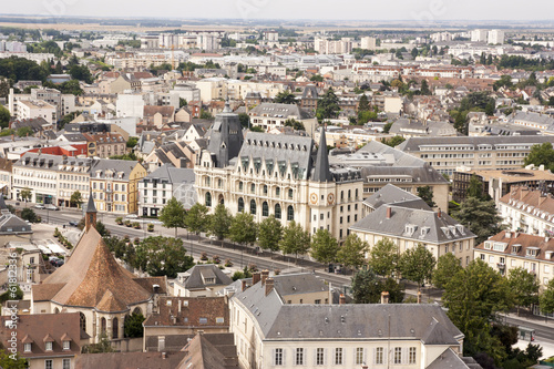 Panorama di Chartres da Notre Dame photo