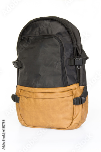 Travel bagagge on white background