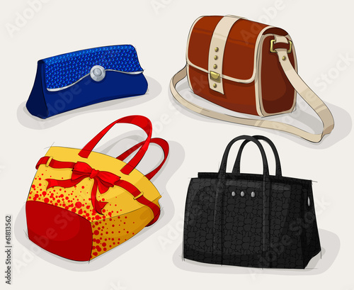 Collection of classic woman's bags