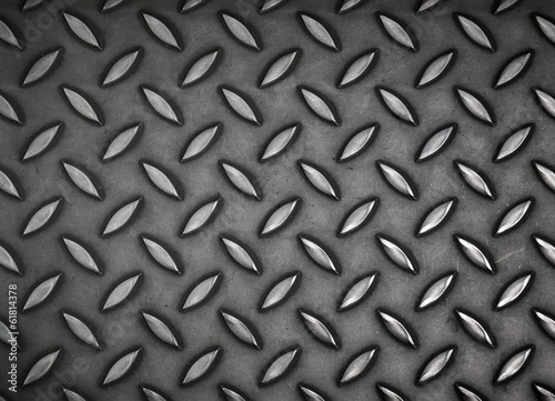 Dark gray steel sheet with diamond pattern relief