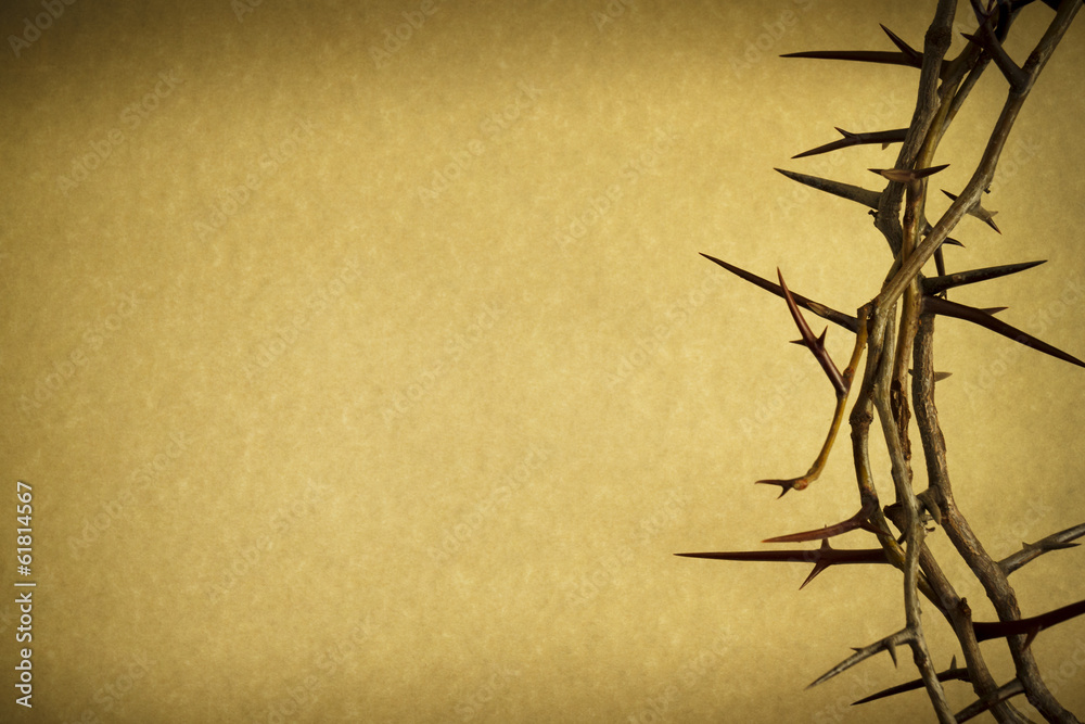 Crown Of Thorns Represents Jesus Crucifixion on Good Friday - obrazy, fototapety, plakaty 