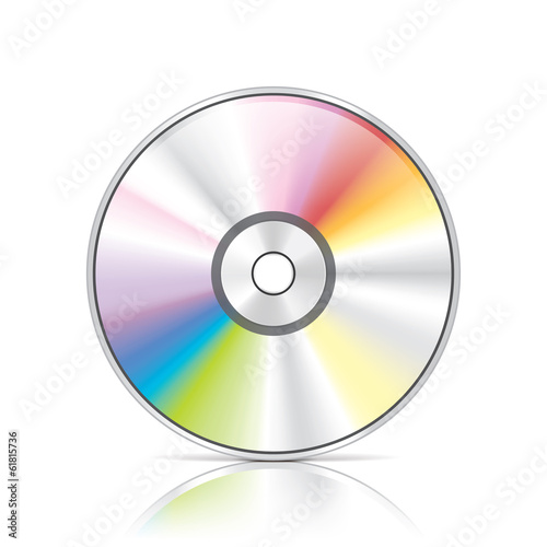 DVD or CD disc vector illustration