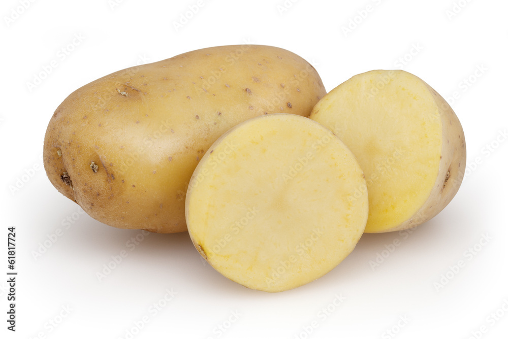 Potatoes isolated on white background with clipping path Potatoes isolated on white background with clipping path