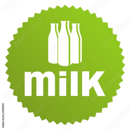 green sticer three milk