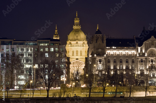 St. Stephen's Basilica faraway