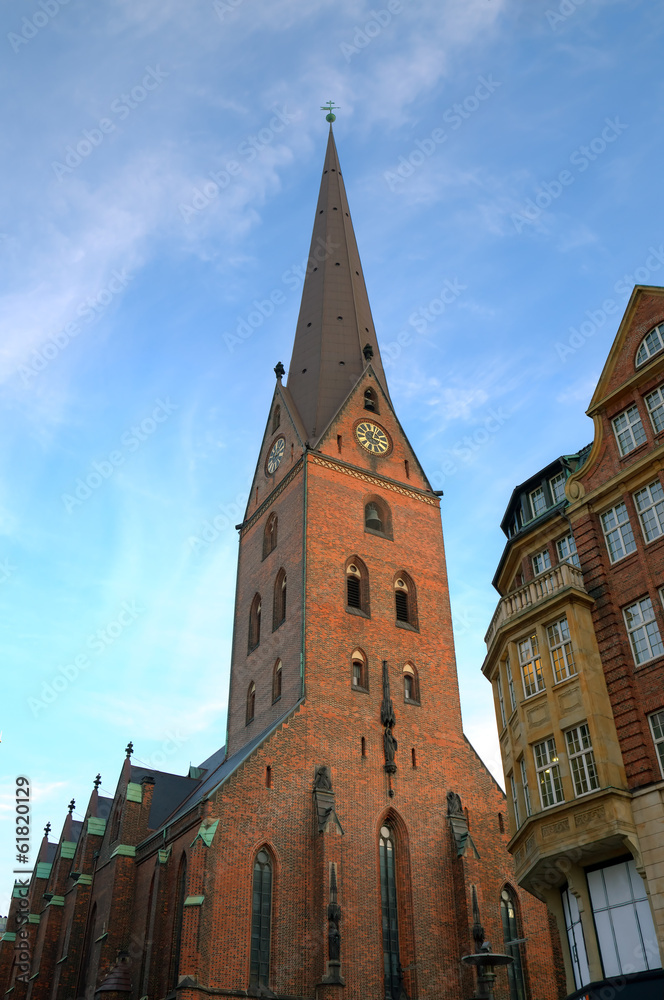 Church St. Petri in Hamburg, Germany 