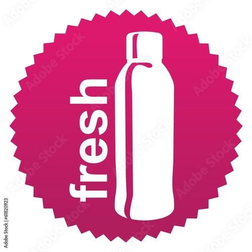 vector pink sticer fresh
